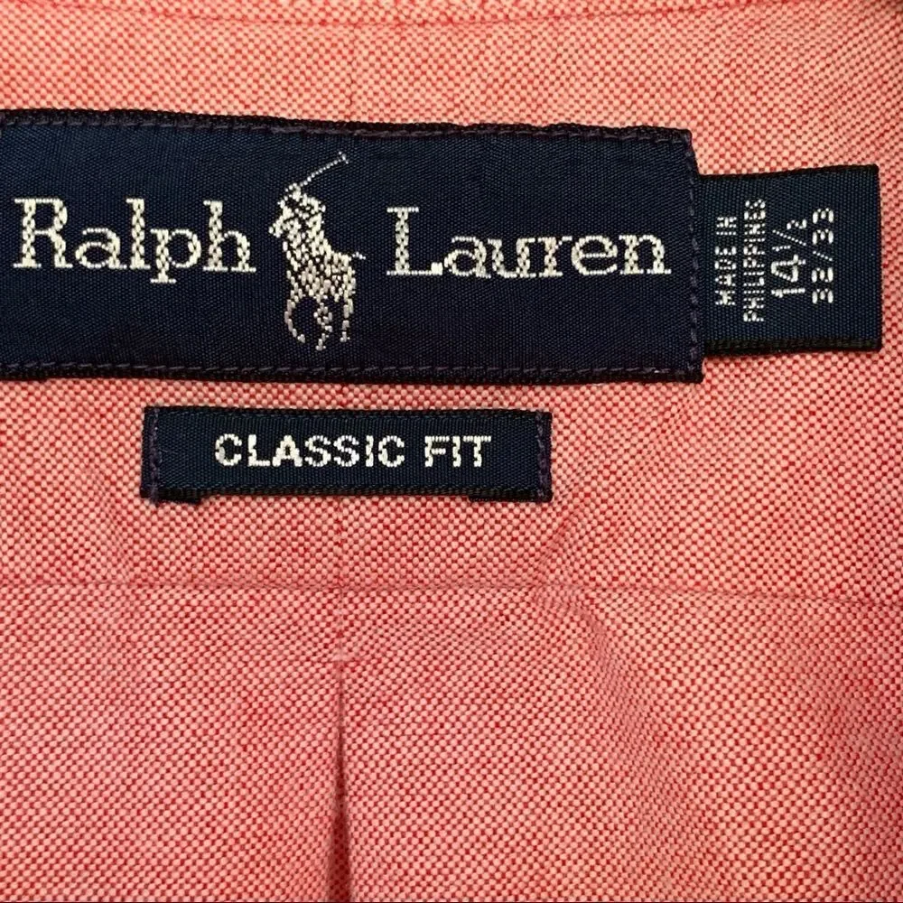 Ralph Lauren Classic fit button down dress shirt red